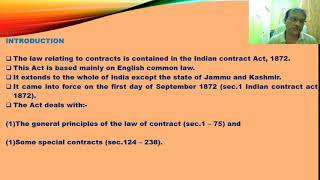 The Indian Contract Act  Video presentation.
