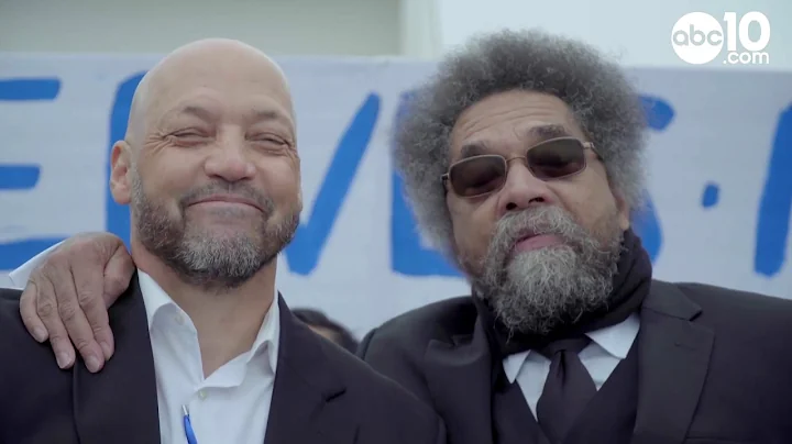 Dr. Cornel West visits a Sacramento California Catholic high school in support of fired friend