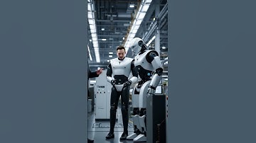 🤖 Elon Musk & Tesla Robot Working in Futuristic Car Factory 🚗🔧in Action #robot #teslarobot