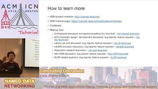 Conclusion - Lixia Zhang / NDN Tutorial @ ACM ICN 2018