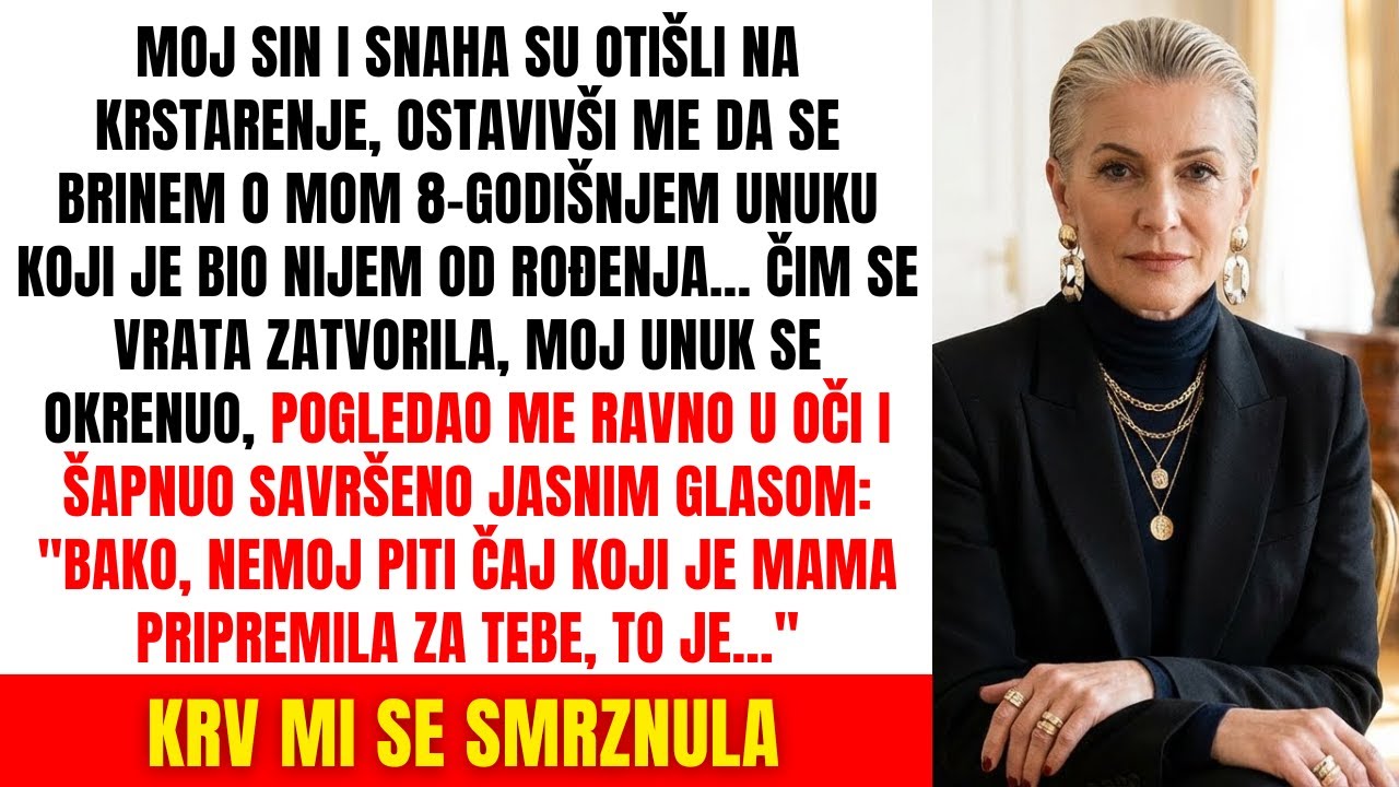 Moj "nijemi" unuk progovorio je čim su roditelji otišli. Ono što je rekao spasilo mi je život...