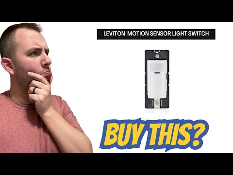 Leviton Motion Sensor Lightswitch demo & review! Leviton DOS02-LW Motion Sensor Light Switch Review