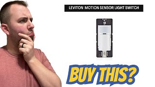 Leviton Motion Sensor Lightswitch demo & review! Leviton DOS02-LW Motion Sensor Light Switch Review