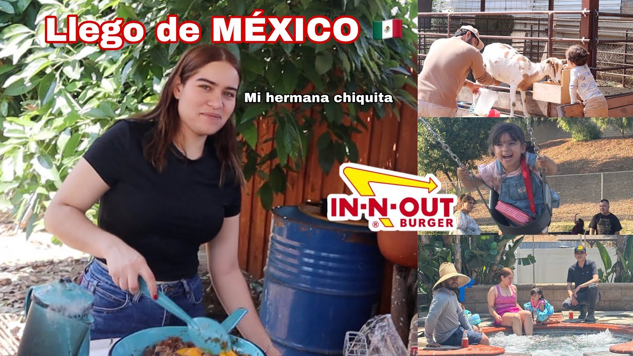 Llegué mi hermana de Sinaloa 🇲🇽Comiendo IN-N-OUT por primera vez 😱