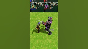 Gaia vs Kronos (Age of Mythology: Retold) #Shorts