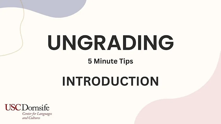 Introduction to Ungrading