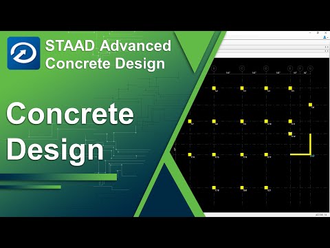 STAAD उन्नत कंक्रीट डिजाइन के साथ कंक्रीट डिजाइन