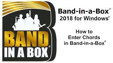 Band-in-a-Box®  for Windows® - Entering Chords in Band-in-a-Box®