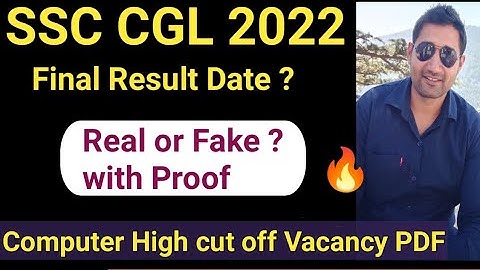 SSC CGL 2022 Final Result Real or Fake | CPT high cut off |