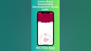Learn about sustainable development goals with WCYDo APP