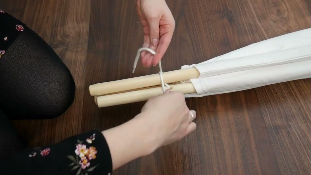 LIONHERZ Tipi Wie binde ich die Stangen korrekt zusammen? Teepee