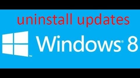 how to uninstall windows 8.1 update