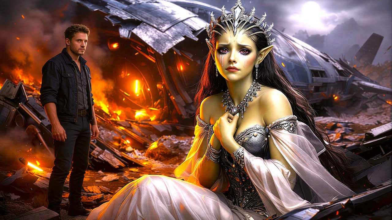 The Ship Had Crashed but Inside, a "Crying Alien Princess" Was Still Alive! | hfy | sci-fi stories