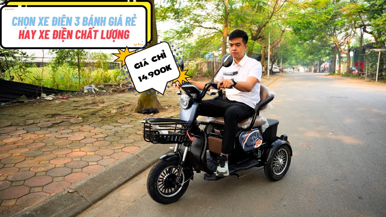 XE ĐIỆN 3 BÁNH NHẬP KHẨU ĐA NĂNG 3 CHỖ NGỒI CUTE 08 | Xe Điện Mạnh Phát