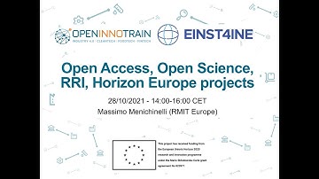 Open Access, Open Science, RRI, Horizon Europe projects