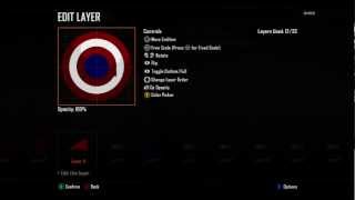 Call Of Duty Black Ops 2 Captain America Shield Emblem Tutorial