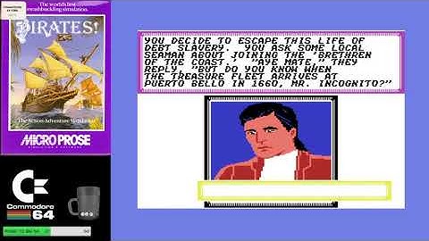 Sid Meiers Pirates - C64 Playthrough 1