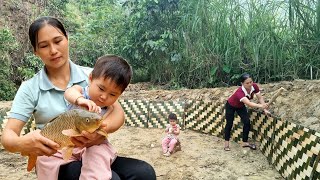 Harvesting bitter melon to sell at the market | Build a fish pond on the farm