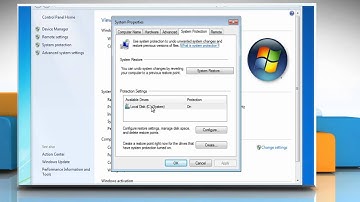Windows® 7: How to turn-off System Restore