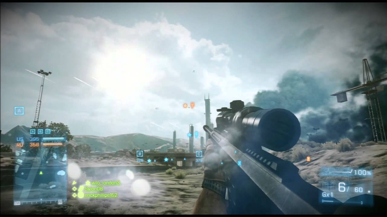 [BF3 Short] 424m Chopper Pilot Headshot