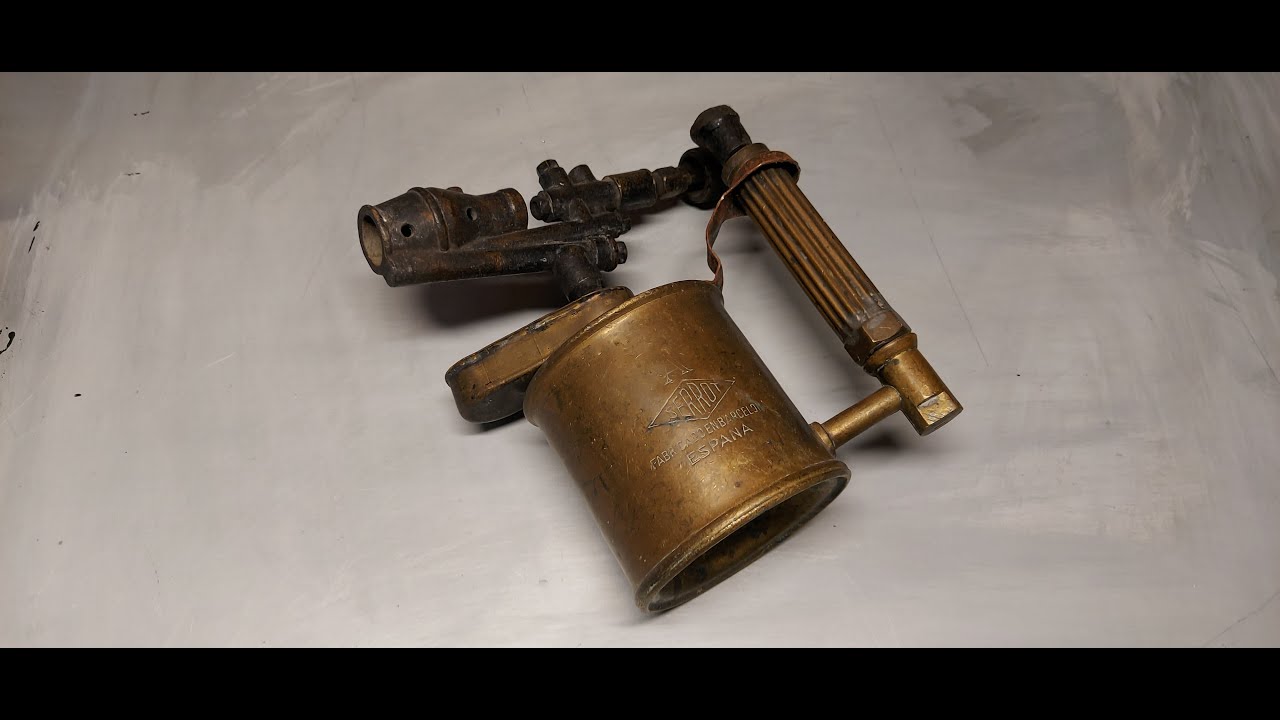 Vintage Blowtorch decoration restored to his shiny form