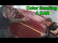 How To Color Sand A Car For BUFFING - Paint And Body Tech Tips