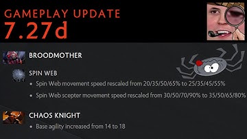 Dota 7.27d Patch Overview And Testing New Changes - BIG BROOD NERFS!