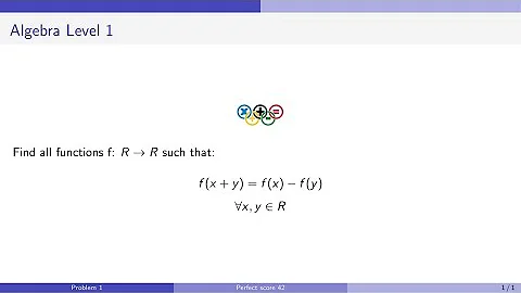 Very easy functional equation | Math olympiads | level 1