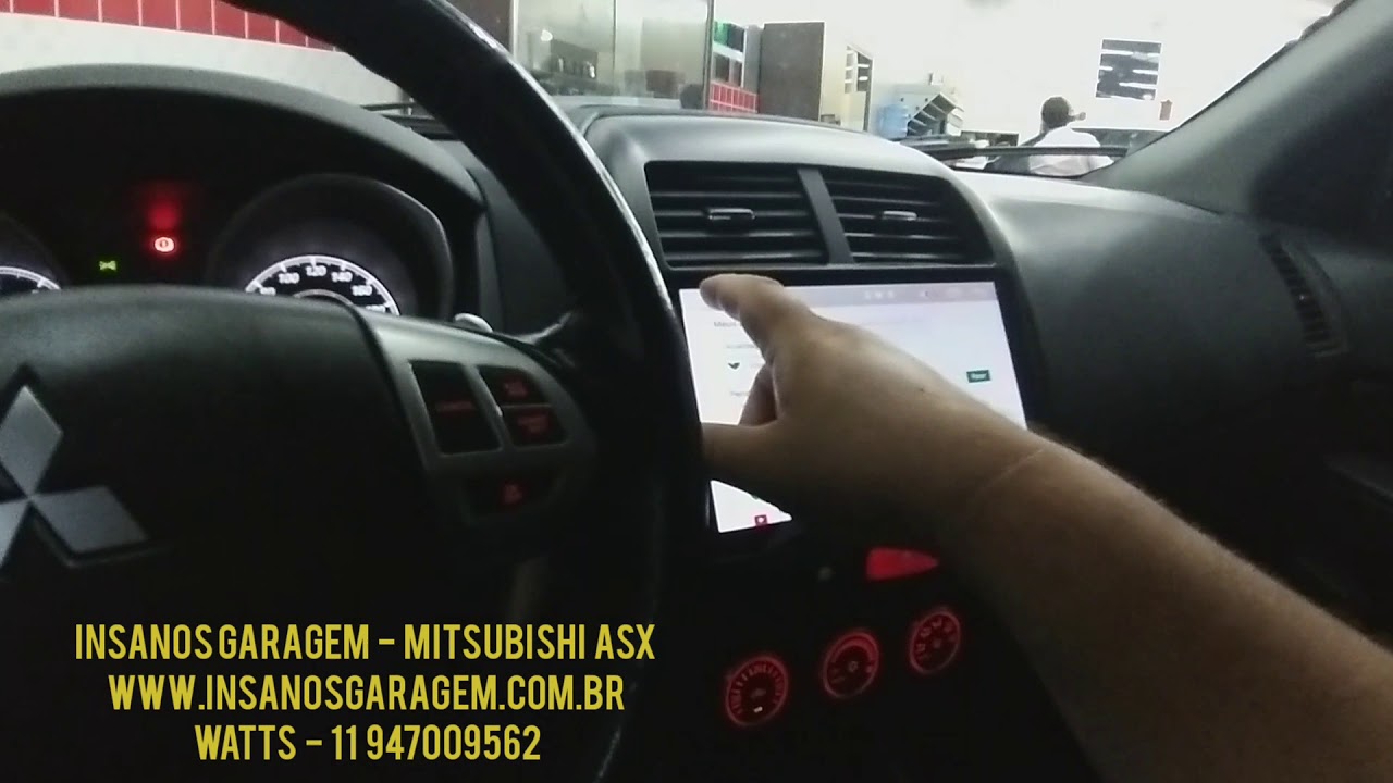 Mitsubishi ASX Central Multimídia Aikon Atom Octacore Intel + TV