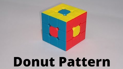 Make Donut Pattern on Rubik
