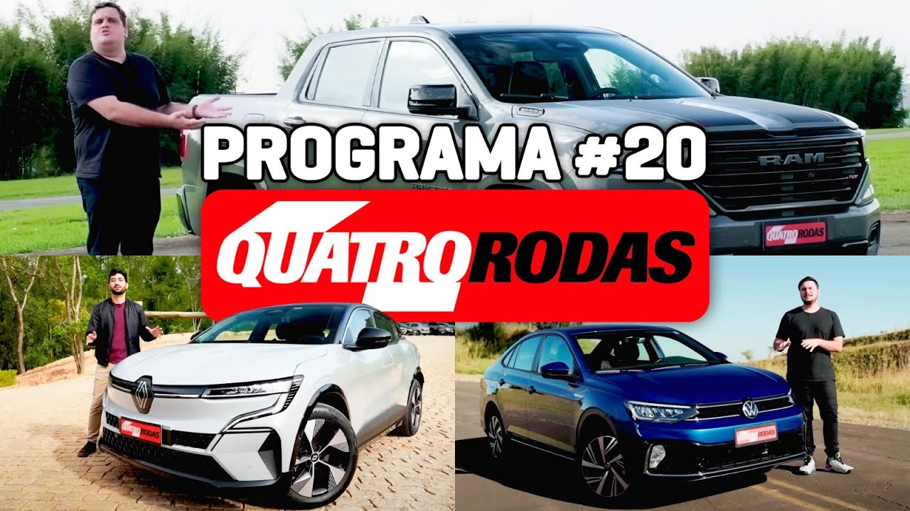 PROGRAMA QUATRO RODAS #20 – Tudo sobre Virtus Highline, Megane E Tech e Ram Rampage  (14/10/2023)