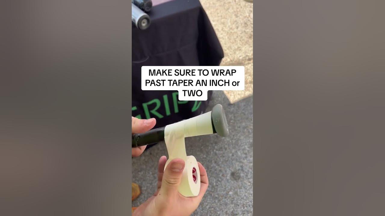 How to Wrap a Metal Bat by Properly Prepping the Rubber, Plastic, or Foam Taper before Applying