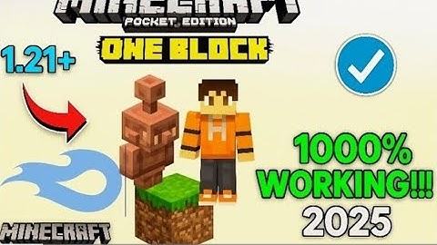 BEST ONE BLOCK MAP FOR MCPE 1.21.94+🔥|| ONE BLOCK MAP OFFICAL VERSION || 