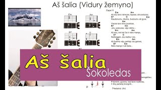 Šokoledas - Aš šalia - Vidury žemyno. Grokime gitara kartu!