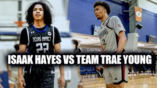 Isaak Hayes Goes Off in AAU Debut Playing Up! Texas Impact vs Team Trae Young #WARB4THESTORM