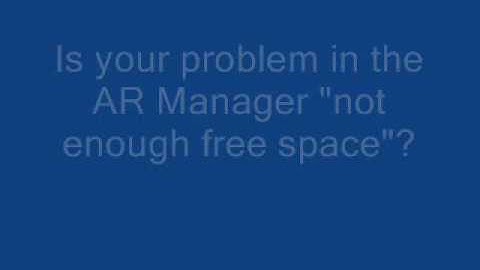 How to fix: Action Replay DS with the error "Not enough free space"