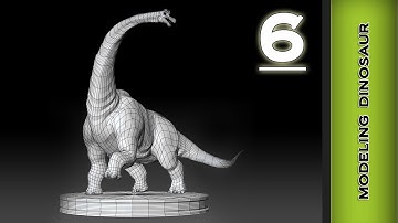 Autodesk Maya 2013 Modeling Tutorial - Dinosaur (brachiosaurus) Modeling Part 6