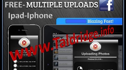 2015 FREE upload multiple photos to facebook from ipad or iphone ios video