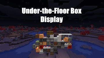 Under-the-Floor Shulker Box Display | Minecraft Java Edition