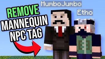Remove "NPC" from Mannequins in Minecraft (25w36a)