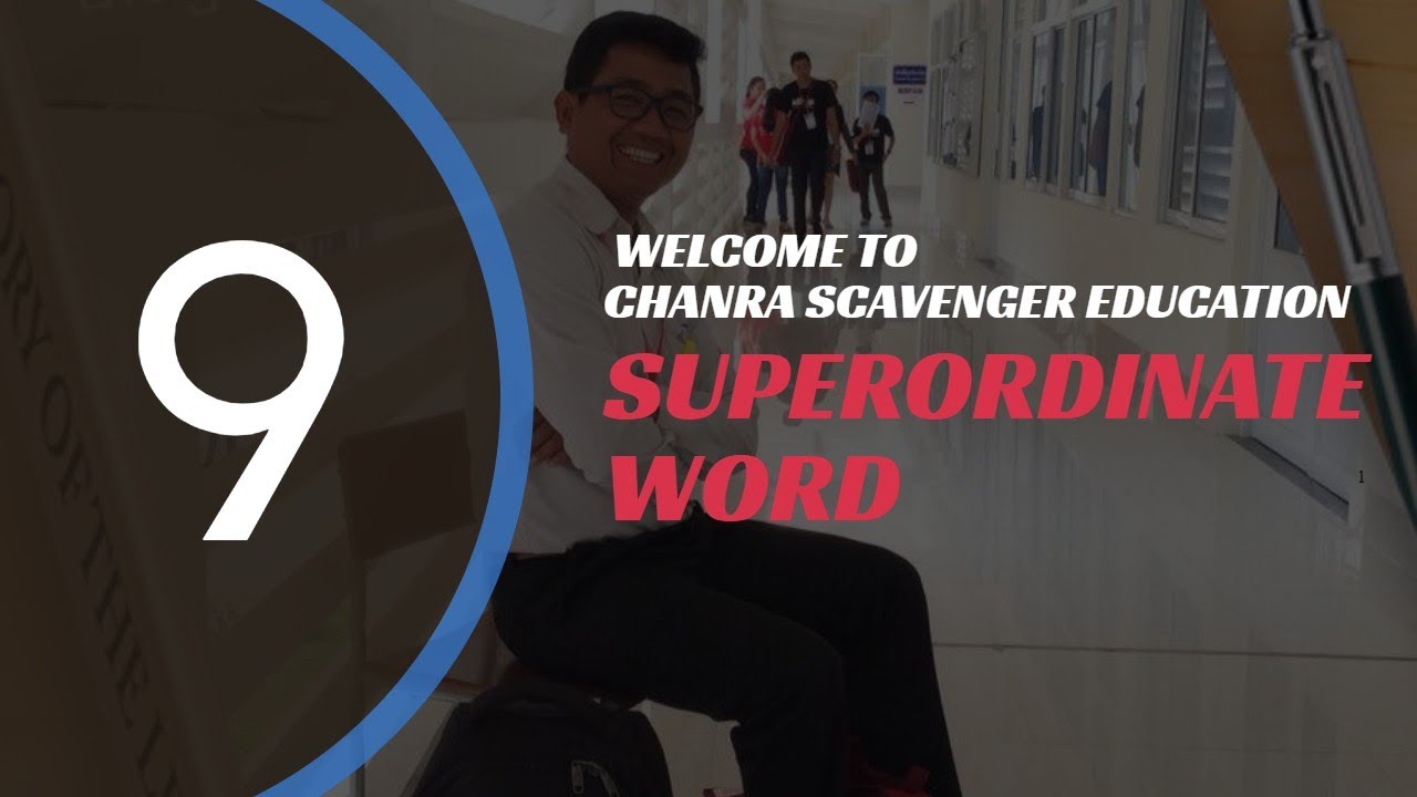 English: 4 | what's the superordinate of the sense relation?