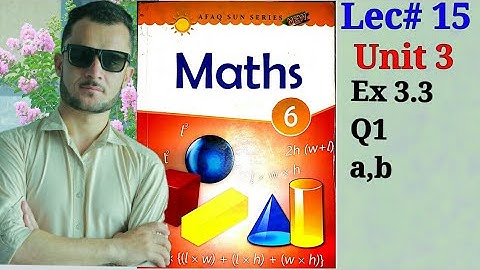 6th-Math-Unit-3-Ex-3.3 Q1 (a,b) (Afaq Sun Series)