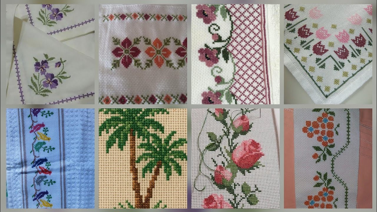 Более 100 потрясающих и элегантных схем для вышивки крестом с цветочными мотивами || Идеи для все...