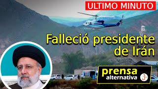 Conmoción y tristeza en Irán: se estrelló helicóptero con presidente y canciller! Charla con el Jota