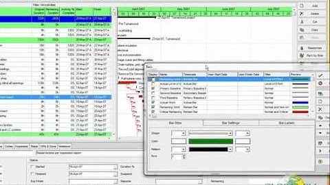 Primavera P6 Tips and Tricks Changing Relationship Lines on Baseline to Current bars