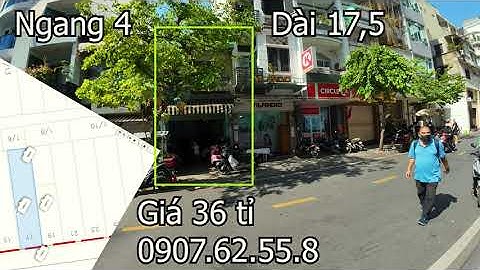 BÁN NHÀ MẶT TIỀN PHƯỜNG BẾN THÀNH 4 X 17,5 GIÁ 36 TỈ