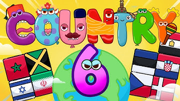 Where are you from part 6 - Country and flags song & English education for kindergarten