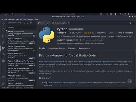 Hola mundo en Python, explorando vscode, Ponerlo en español y tomar ...