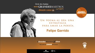 Felipe Garrido, Great Masters. UNAM from home: A poem a day, a strategy to love poetry screenshot 5