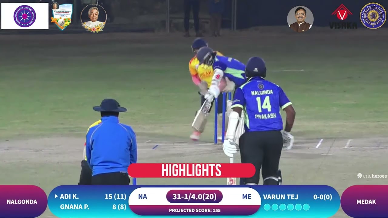 Kaka Venkataswamy Memorial Inter-District T20 League | Match Highlights